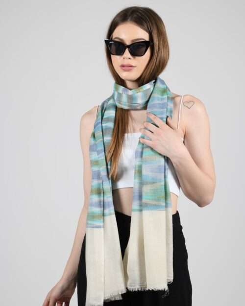 Equisite Ikat Weave Stole